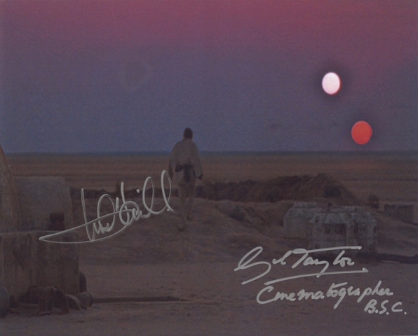 Star Wars: Mark Hamill & Gil Taylor Dual-Signed 10” x 8” Photo From “A New Hope” (2 Sigs) (Third Party Guaranteed)