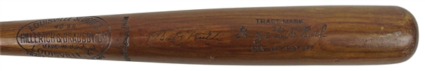 Lot Detail Babe Ruth Exceptionally Fine Signed H B Louisville Slugger