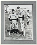 Phil Rizzuto & Joe DiMaggio Signed 16" x 20" Photograph in Matted Display (Beckett/BAS LOA)