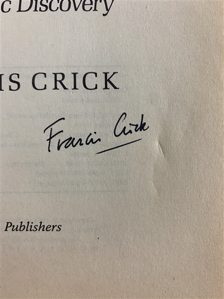 DNA: Francis Crick Signed "What Mad Pursuit" Paperback Book (Beckett/BAS)