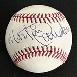 Martin Landau Signed Oal Baseball (Third Party Guaranteed)