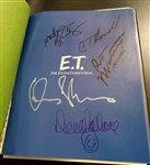 E.T. Cast Signed 20th Anniversary "From Concept to Classic" Hardcover Book with Spielberg, Barrymore, Williams, etc. (8 Sigs)(Beckett/BAS LOA)