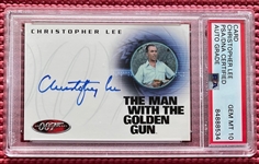 Christopher Lee Signed "Man With the Golden Gun" Trading Card w/ Gem Mint 10 Auto! (PSA/DNA Encapsulated)