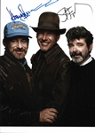 Harrison Ford, George Lucas & Steven Spielberg Signed 11" x 14" Indiana Jones Photo (Beckett/BAS LOA)