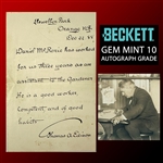 Thomas Edison ULTRA RARE Handwritten & Signed Letter with GEM MINT 10 Autograph (Beckett/BAS LOA)