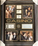 Casino: Cast Signed Memorabilia in Framed Display w. DeNiro, Stone, Pesci, & More! (PSA/DNA LOA)
