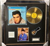 Elvis Presley Signed Segment in Framed Memorabilia Display (PSA/DNA LOA)