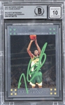Kevin Durant Signed 2007 Topps Chrome Rookie Card with GEM MINT 10 Autograph (Beckett/BAS Encapsulated)