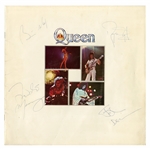 Queen: Fully Group Signed 1977 European Tour Program (Letter of Provenance)(Third Party Guaranteed)