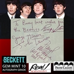 Beatles: Fully Group Signed Vintage Album Page w/ Gem Mint 10 Autos! (Beckett/BAS Encapsulated & LOA)(Epperson/REAL LOA)(Caiazzo LOA)