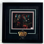 Greta Van Fleet Group Signed 8" x 10" Photo in Custom Framed Display (JSA COA)