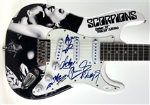 The Scorpions Impressive Group Signed "Love at First Sting" Guitar with Custom Artwork (5 Sigs)(JSA LOA)
