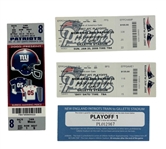 Patriots Lot of Four (4) 2007 Undefeated Season Tickets!