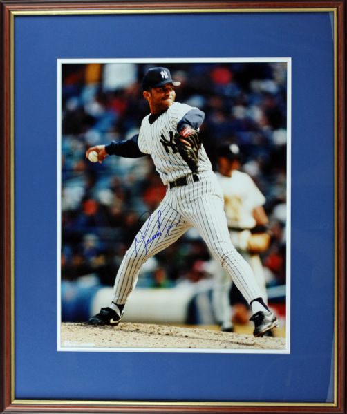 Mariano Rivera Signed & Framed 16" x 20" Color Photo w/Rookie Era Signature