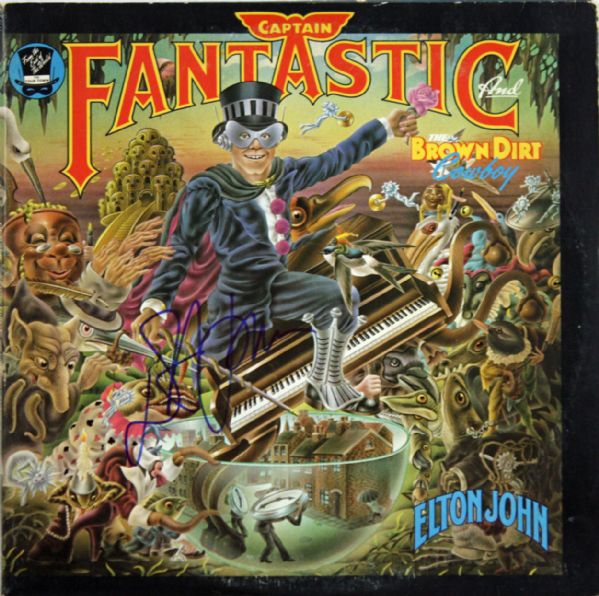 Sir Elton John Choice Signed Record Album - "Captain Fantastic"