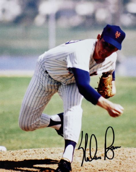 Nolan Ryan Signed 8" x 10" Color Photo (Mets)