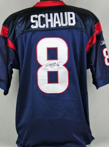 Matt Schaub Signed Houston Texans Pro Model Jersey (JSA)