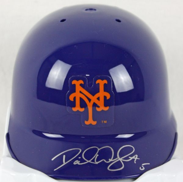David Wright Signed NY Mets Mini Batting Helmet