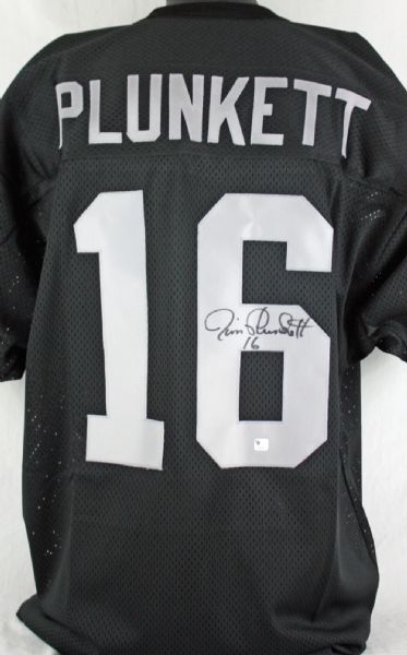 Jim Plunkett Signed Oakland Raiders Pro Model Jersey