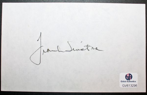 Frank Sinatra Vintage Ink Autograph (GA)