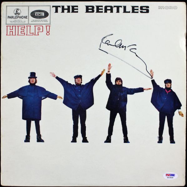 The Beatles: Paul McCartney Signed Original Record Album for "Help" (Original Parlaphone UK Release!)(PSA/DNA)