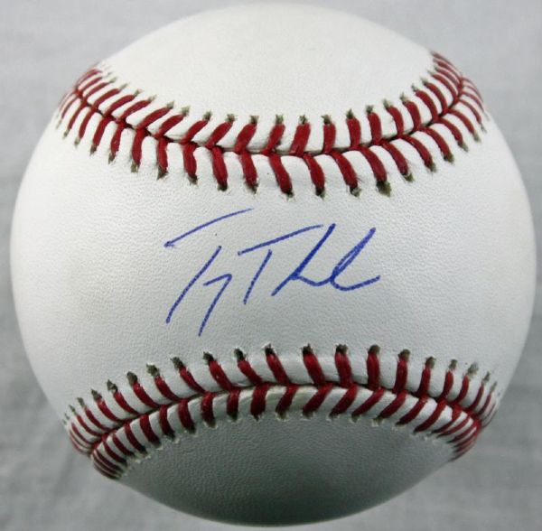 Troy Tulowitzki Signed OML Baseball (Steiner)