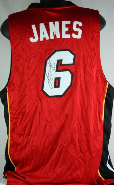 LeBron James Signed Miami Heat Pro Model Jersey