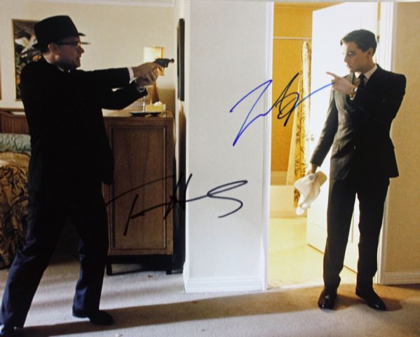 Leonardo DiCaprio & Tom Hanks Signed 11" x 14" Color Photo