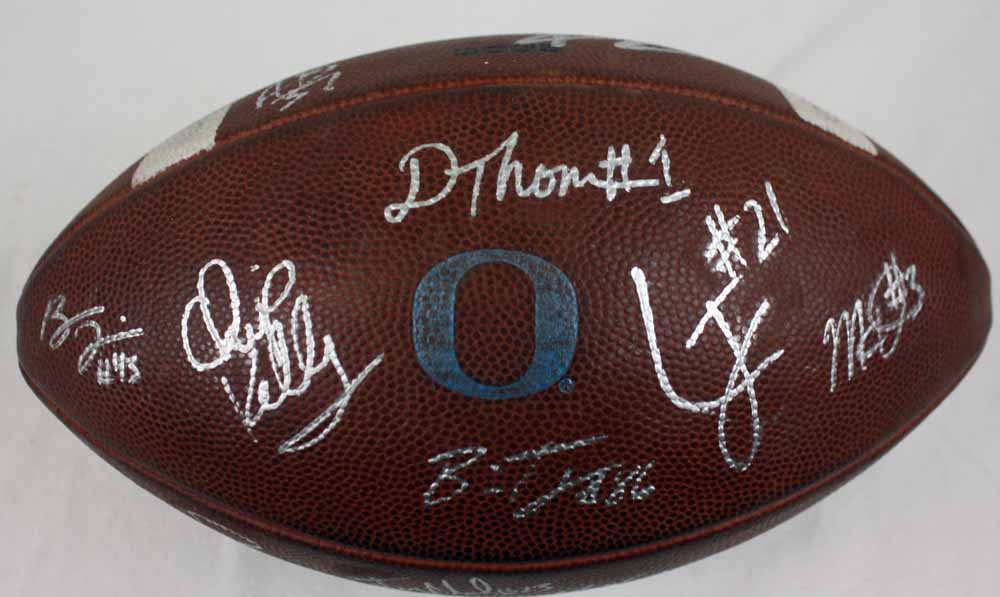 Lot Detail - 2010 Oregon Ducks Game Used & Team Signed Official Nike ...