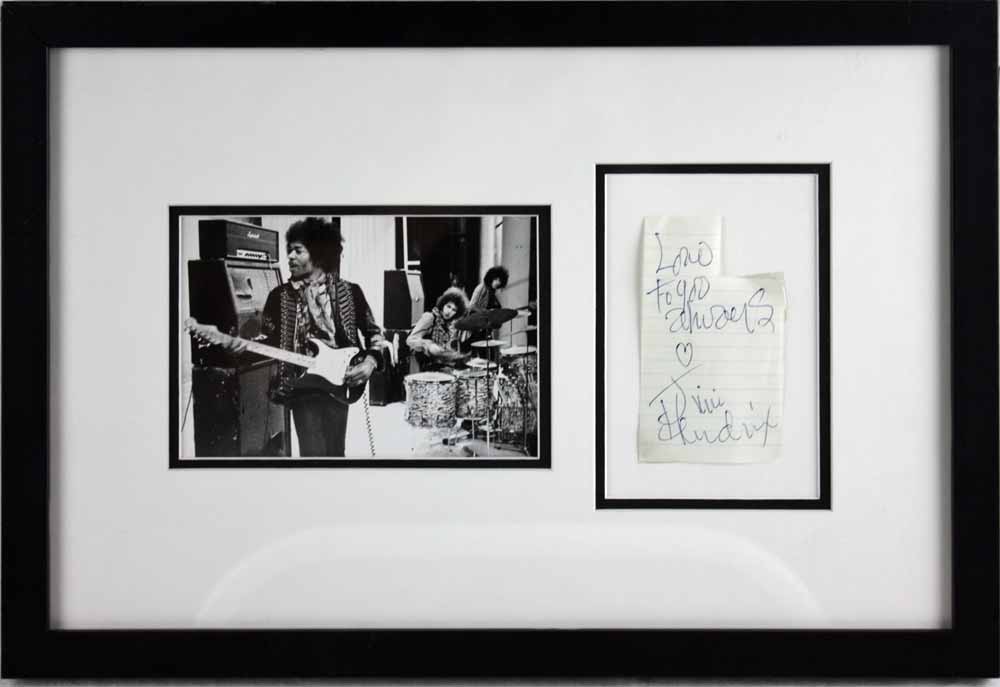 Lot Detail - Jimi Hendrix Excellent Autograph with 