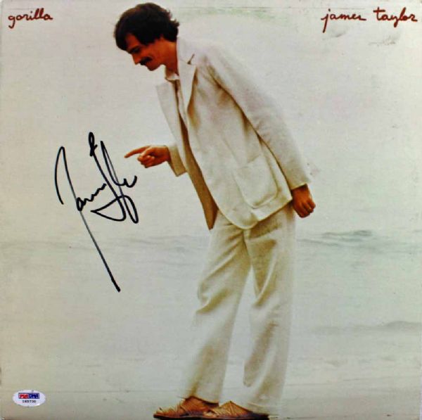 James Taylor Signed Record Album: "Gorilla" (PSA/DNA)