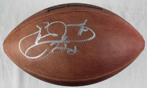 Emmitt Smith Signed Wilson Leather NFL Game Model Football (PSA/DNA)