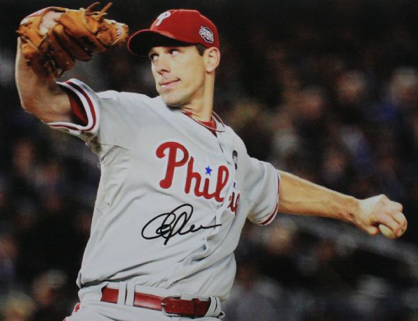 Cliff Lee Signed 11" x 14" Color Photo