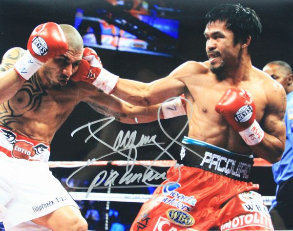Manny Pacquiao Signed 11" x 14" Color Photo