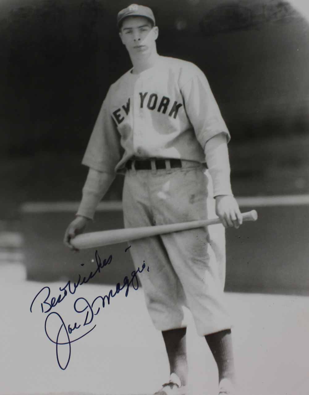 Lot Detail - Joe DiMaggio Signed 8" X 10" B&W Photo With "Best Wishes ...