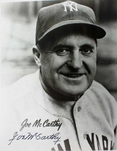 Joe McCarthy Signed 8" x 10" B&W Photo