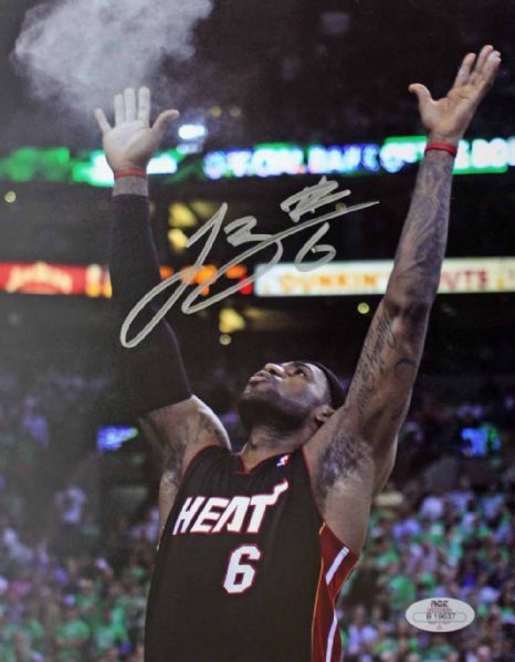 lebron james signed 8x10
