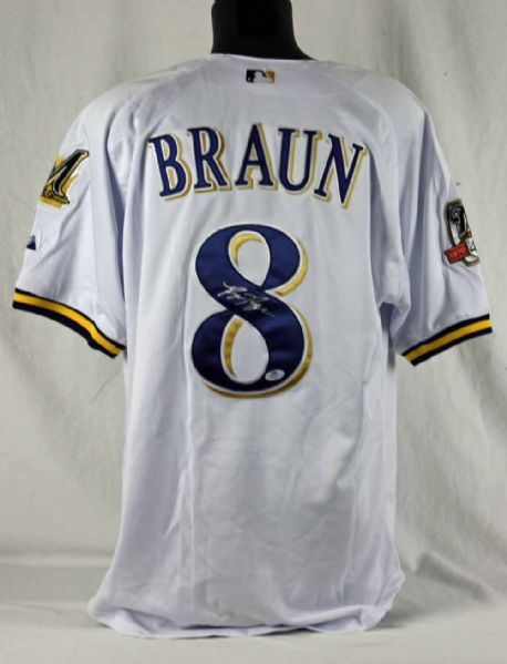 Ryan Braun Signed Brewers Pro Model Jersey