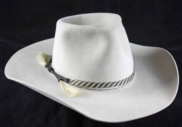 John Wayne Custom Made & Personally Worn Nudies Designed Stetson Cowboy Hat with Rare 26-Bar Ranch Designation