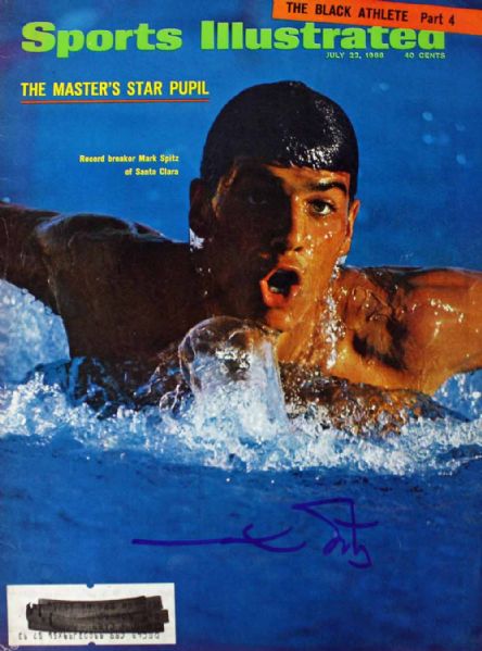 Mark Spitz Signed July 1968 Sports Illustrated