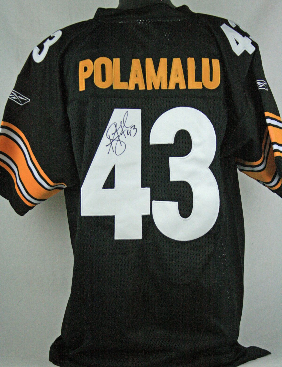 Lot Detail Troy Polamalu Signed Steelers Pro Model Jersey   23 19004a Lg 