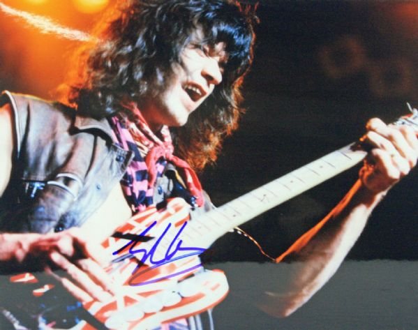 Van Halen: Eddie Van Halen Signed 11" x 14" Color Photo