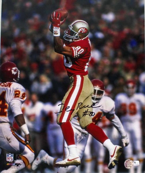 Jerry Rice Signed 16" x 20" Color Photo