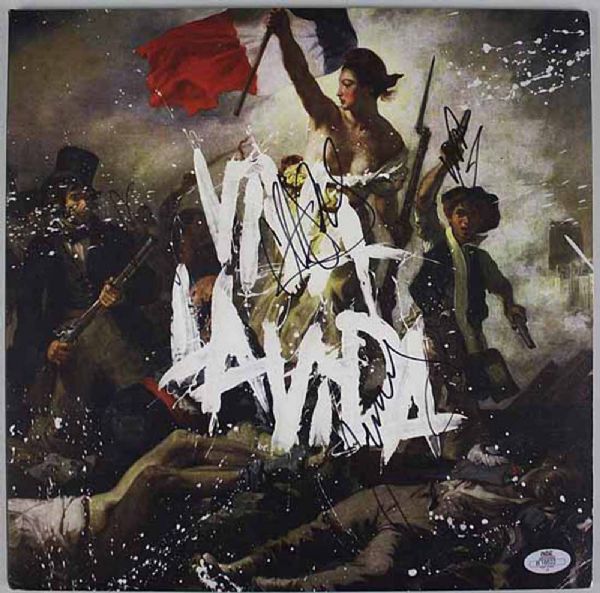 Coldplay Group Signed Album - "Viva La Vida"