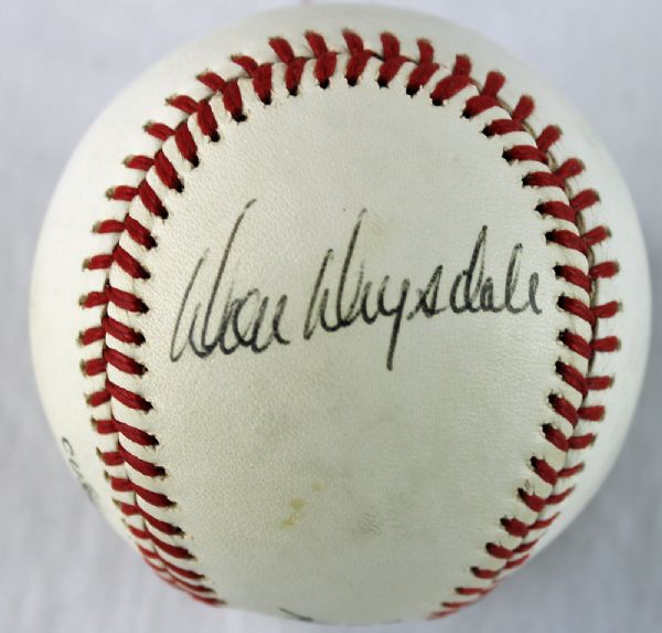 Don Drysdale & Orel Hershiser Dual Signed ONL Baseball (PSA/DNA)