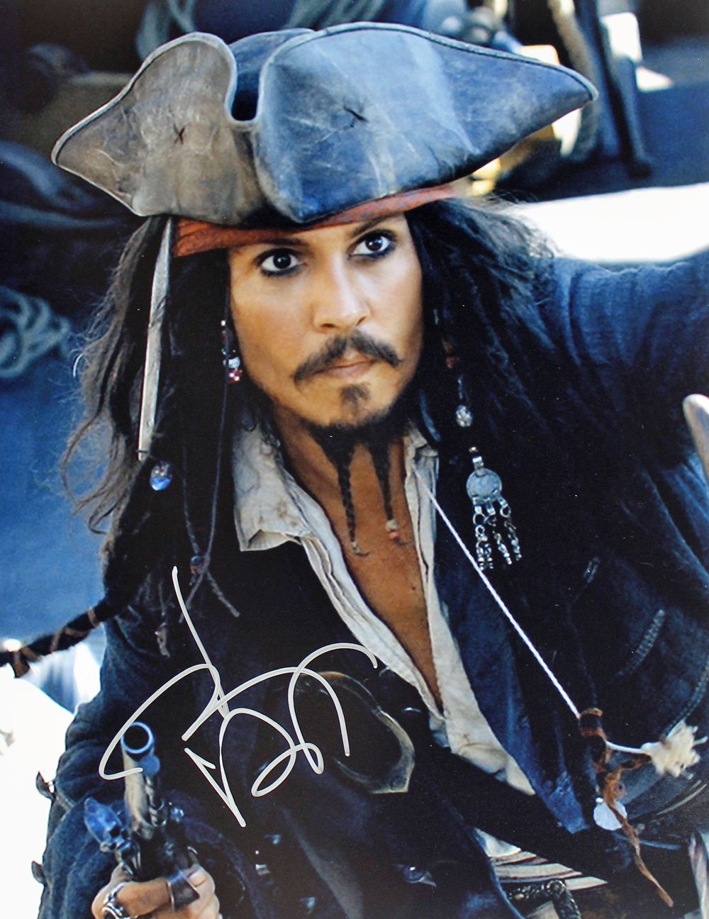 Lot Detail - Johnny Depp Signed 11