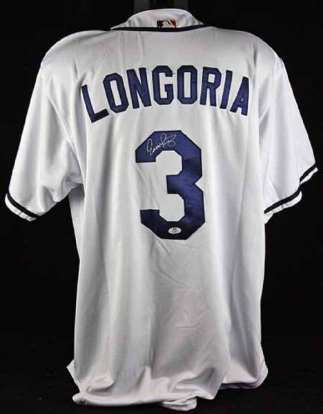 Evan Longoria Signed Tampa Bay Rays Pro Model Jersey