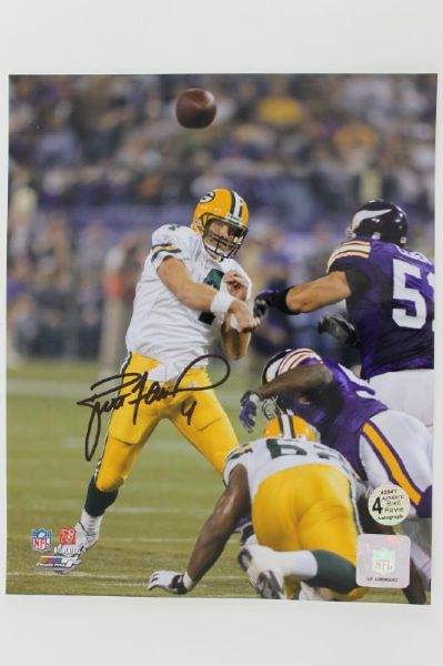 Brett Favre Ultimate Signed Photo Lot (6) - A Signed Photo from Every Team - From High School to the NFL! (Favre Holos & COAs)
