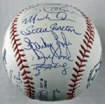 Cy Young Winners Signed Baseball w/Halladay, Clemens, Seaver etc. (24 Sigs)(JSA)