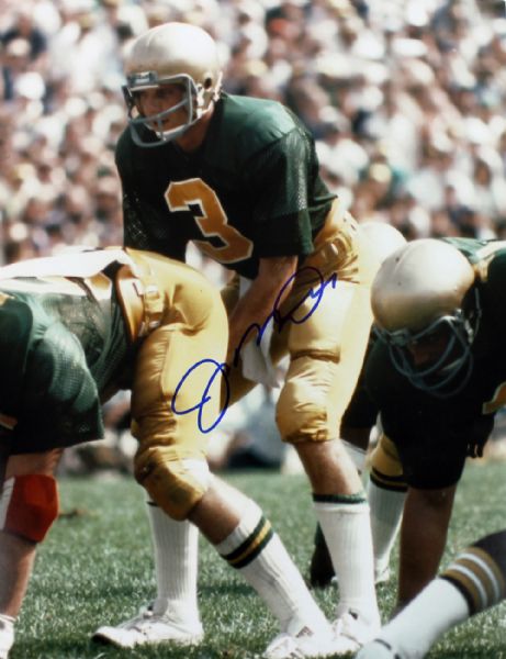 Joe Montana signed Notre Dame 11" x 14" Color Photo